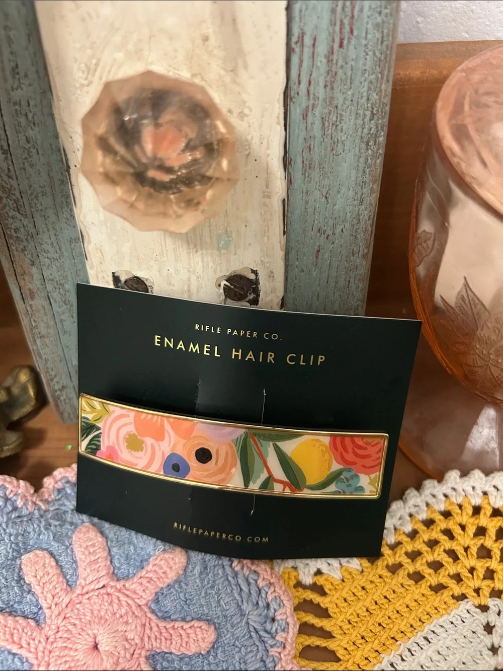 New with Tags: Rifle Paper Enamel Hair Clip